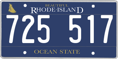 RI license plate 725517