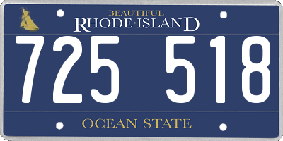 RI license plate 725518