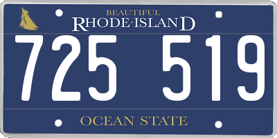 RI license plate 725519