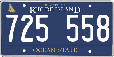RI license plate 725558