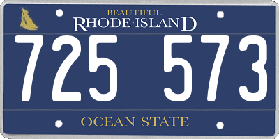 RI license plate 725573