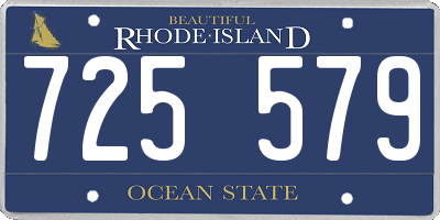 RI license plate 725579