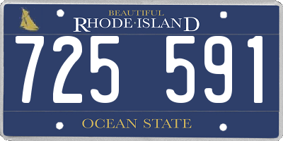 RI license plate 725591