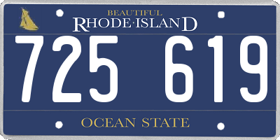 RI license plate 725619