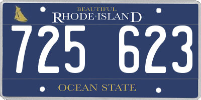 RI license plate 725623
