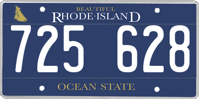 RI license plate 725628