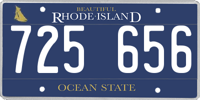 RI license plate 725656