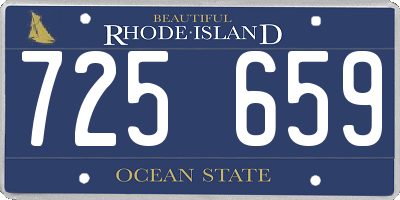 RI license plate 725659