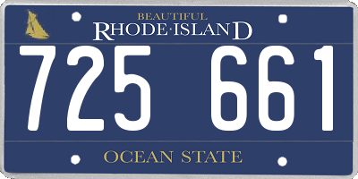 RI license plate 725661