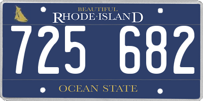 RI license plate 725682
