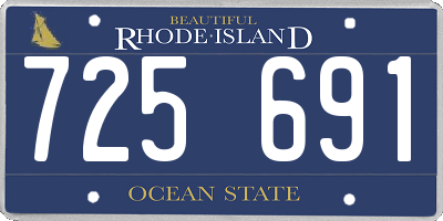 RI license plate 725691