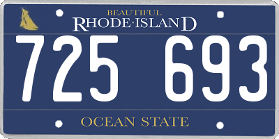 RI license plate 725693