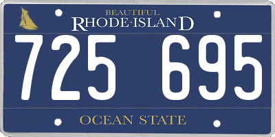 RI license plate 725695