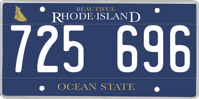 RI license plate 725696