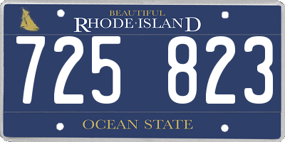 RI license plate 725823