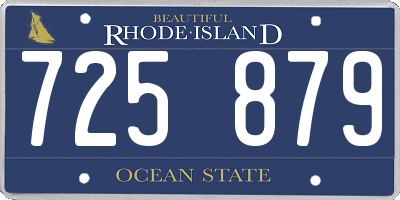 RI license plate 725879