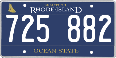 RI license plate 725882