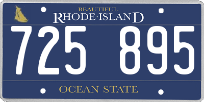 RI license plate 725895
