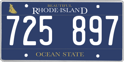 RI license plate 725897