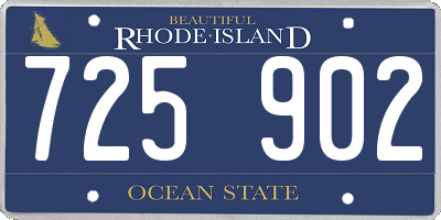 RI license plate 725902