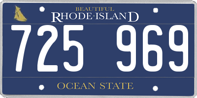 RI license plate 725969