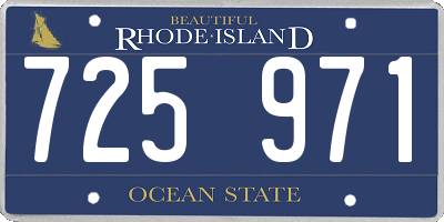 RI license plate 725971