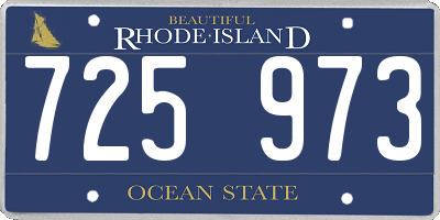 RI license plate 725973