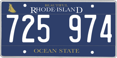 RI license plate 725974