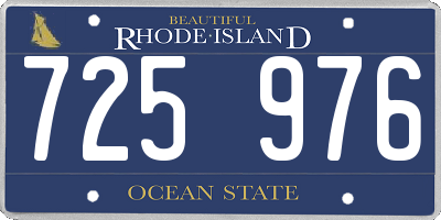 RI license plate 725976