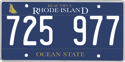 RI license plate 725977