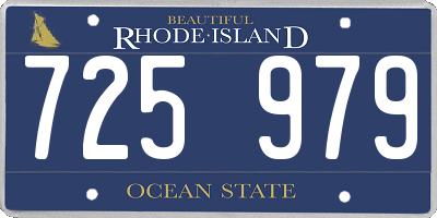 RI license plate 725979