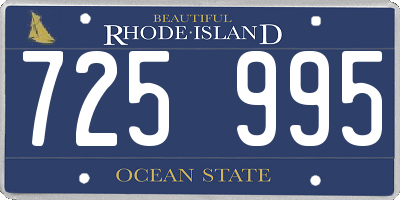 RI license plate 725995