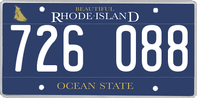 RI license plate 726088