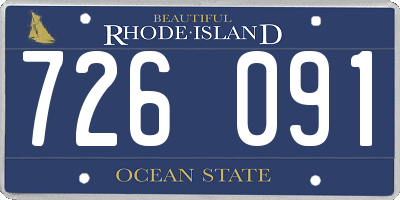 RI license plate 726091