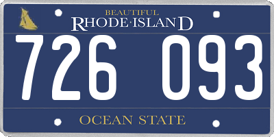 RI license plate 726093