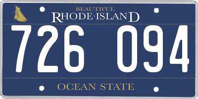 RI license plate 726094