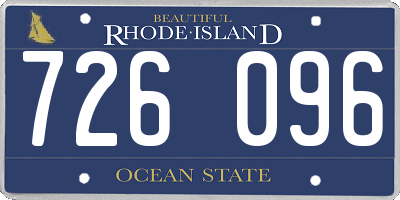 RI license plate 726096