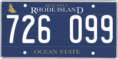 RI license plate 726099