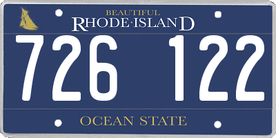 RI license plate 726122