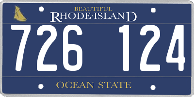 RI license plate 726124
