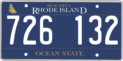 RI license plate 726132