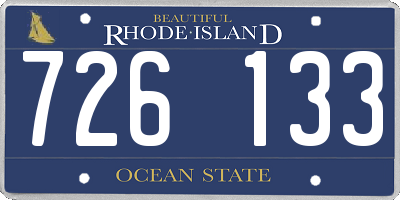RI license plate 726133