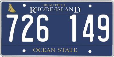 RI license plate 726149