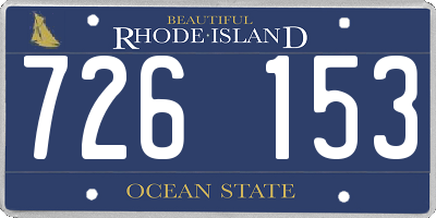 RI license plate 726153