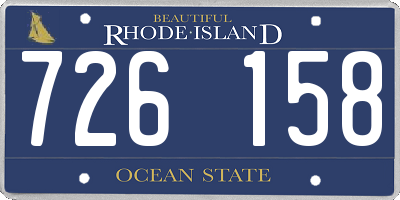 RI license plate 726158
