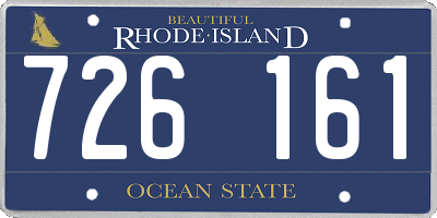 RI license plate 726161