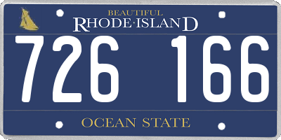 RI license plate 726166
