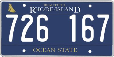 RI license plate 726167