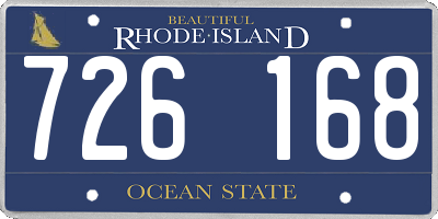 RI license plate 726168