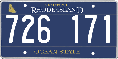 RI license plate 726171
